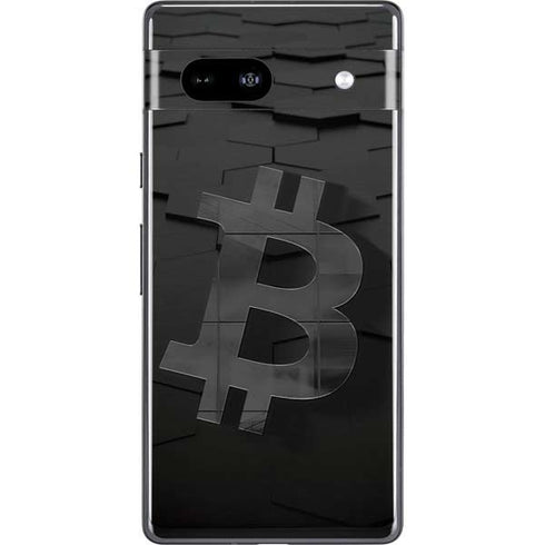 Bitcoin Textured Logo Google Pixel 7a Skin